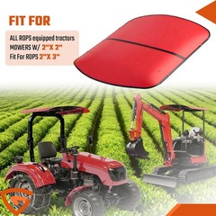 Sun Shield Tuff Top Tractor Canopy 2″ x 2″ For 2″ x 2″ or 2″ x 3″ ROPS Red NEW