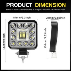 4PCS LED Work Lights for Caterpillar John Steers Excavator Forklift Loader Grane