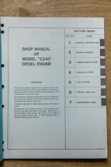 1987 TCM Forklift Truck Shop Manual C240 ISUZU Diesel ME-C240PKJAE