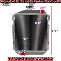 RADIATOR FOR JOHN DEERE 850 900HC 950 YANMAR YM2500 YM3110 YM3000 ( CH19293 )