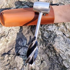 1×6.7 Inch Bushcraft Hand Auger Wrench Manual Hole Maker Hand Auger Wood Drill