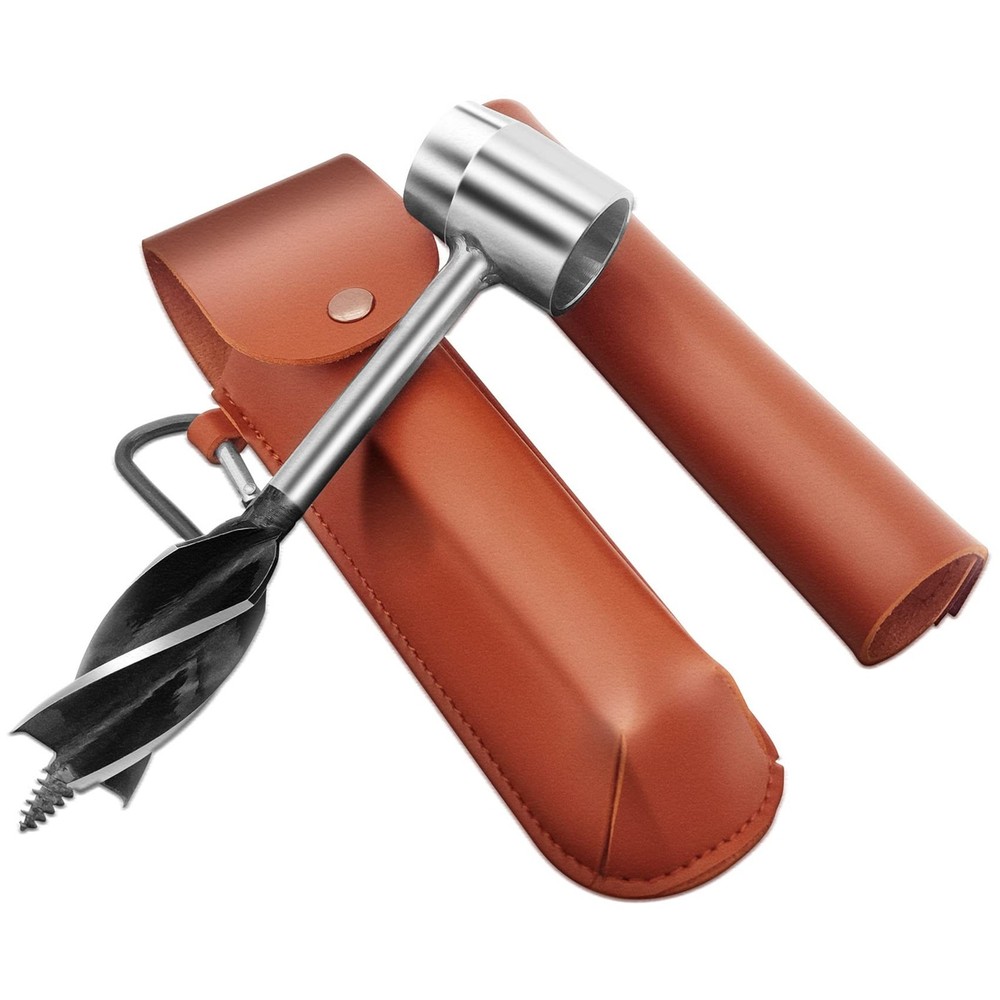 1×6.7 Inch Bushcraft Hand Auger Wrench Manual Hole Maker Hand Auger Wood Drill