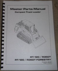 ASV RT-120 R350T COMPACT TRACK LOADER SKID STEER PARTS MANUAL BOOK 0404-763
