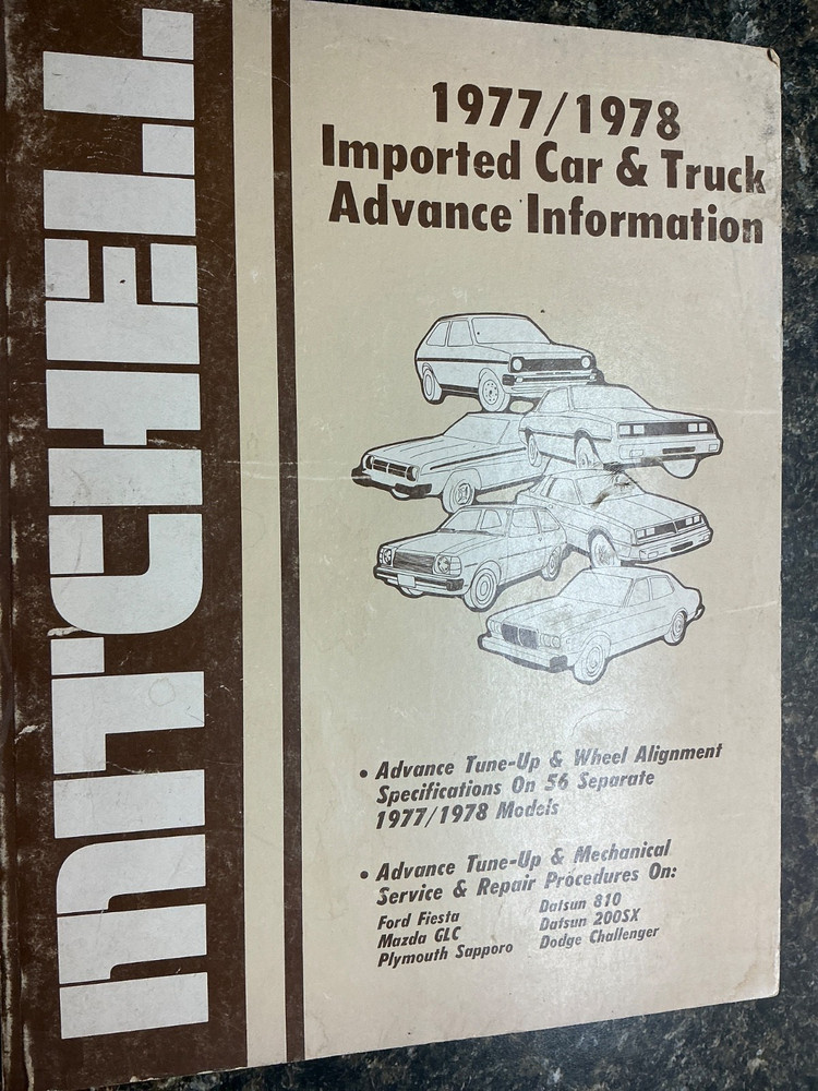 Mitchell 1977 / 1978 Imported Car & Truck Advance Information