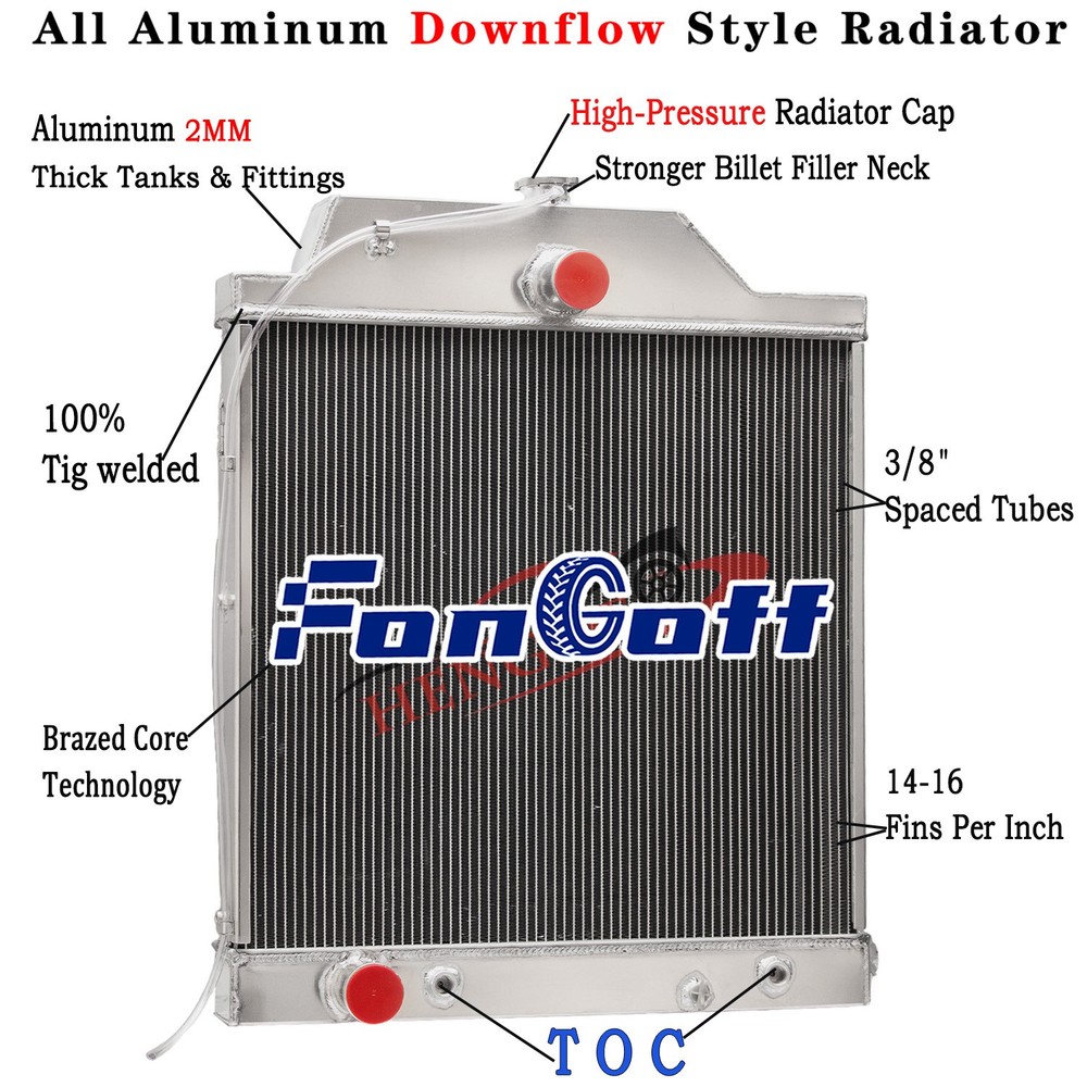 4 Row 70mm Radiator Fit Allis Chalmers 7030 7040 7050 7060 70269240 70267979