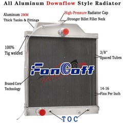 4 Row 70mm Radiator Fit Allis Chalmers 7030 7040 7050 7060 70269240 70267979