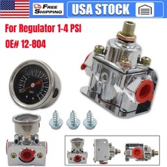 Carburetor Fuel Pressure Regulator Zinc Alloy for Carburetor Carb 1-4 PSI 12-804