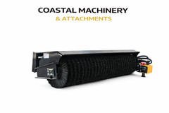 Wolverine Skid Steer Angle Broom Sweeper Heavy Duty Attachment w/Poly Brush