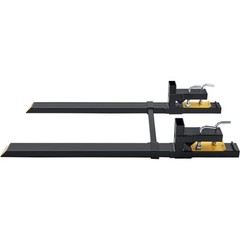 VEVOR Clamp on Pallet Forks 4000lbs Tractor Forks 60″ Adjustable Bucket Forks