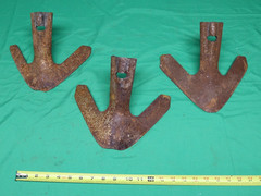 3 Used Iron Cultivator Teeth – Metal Art, Crafts, Altered Arts, Farm Decor
