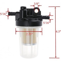 Fuel Filter Assembly 6A320-58862 & 2pcs Filter 6A320-58830 For Kubota B-Series