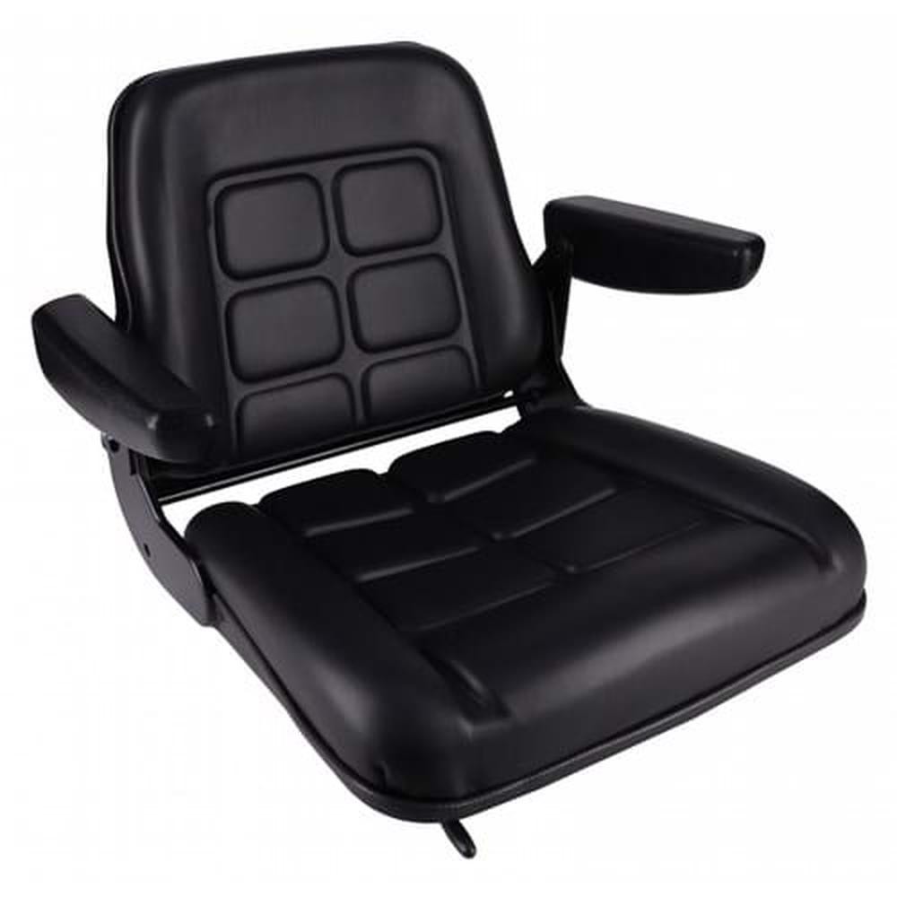 Low Back Seat, Black Vinyl Fits Allis Chalmers Replaces S830801-HYC