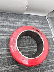 Raymond 1060703/003 Polyurethane Tire 2 X 4.50 X 8 Flat Diamond Thread Red