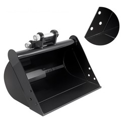 For Mini Excavator 500mm Plain Bucket Grading Flat Attachment for Mini Excavator