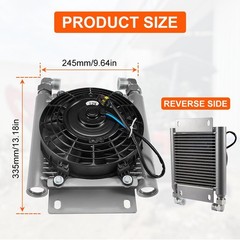 60L Radiator Plus Hydraulic Fan Universal For AGT 1-1.8Ton Mini Excavators