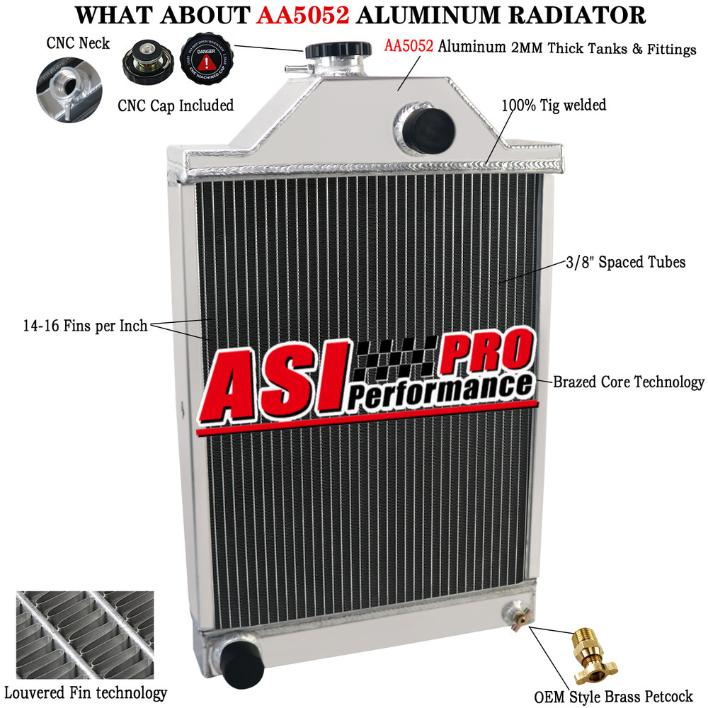 Radiator FITS Massey Ferguson 30 165 175 3165 Tractors Part 194701M91/506244M91
