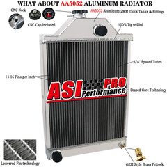 Radiator for Massey Ferguson 30,165 175 3165 Tractors Part# 194701M91,506244M91