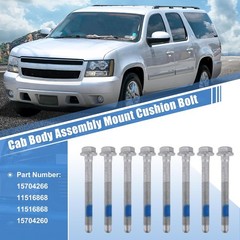 Mild Steel Cab Body Assembly Mount Bolts 8Pcs For Chevrolet Silverado 1500 2500