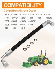 4x AW29374 Hydraulic Hose for John Deere 200CX 210 300 300X 300CX 300E 300R 400E