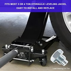 NYTKL 2 PCS Car Floor Jack Handle Bolts, Horizontal 0.7×0.8 inches, Silver