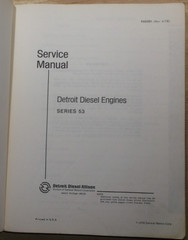 DETROIT DIESEL SERIES 53 253 353 453 653 ENGINE SERVICE REPAIR MANUAL 6SE201