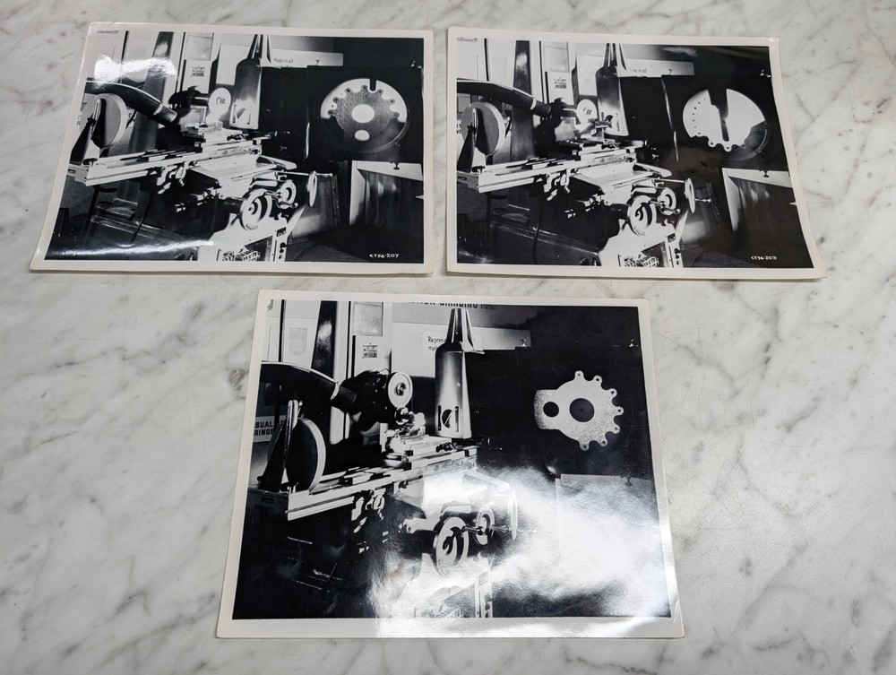 VINTAGE B&W CLEVELAND MACHINE INSPECTION TOOL PHOTO INDUSTRIAL OLD PICTURES