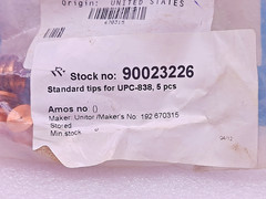Miller 177896 Plasma Tip ICE 80C 80Amp Unitor 192670315 5PCs In Lot
