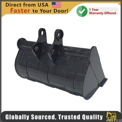 AGT 40″ Toothless Bucket for 1-1.5T Mini Excavators, USA Stock