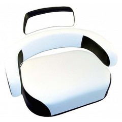 S400701 Cushion Set, Black & White Vinyl, Classic Style-(3pc) Fits International