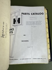 JI Case IH MR-2A + MR-5 Mower Parts Catalog Manuals, + Case 200 Rake C719 + RK1