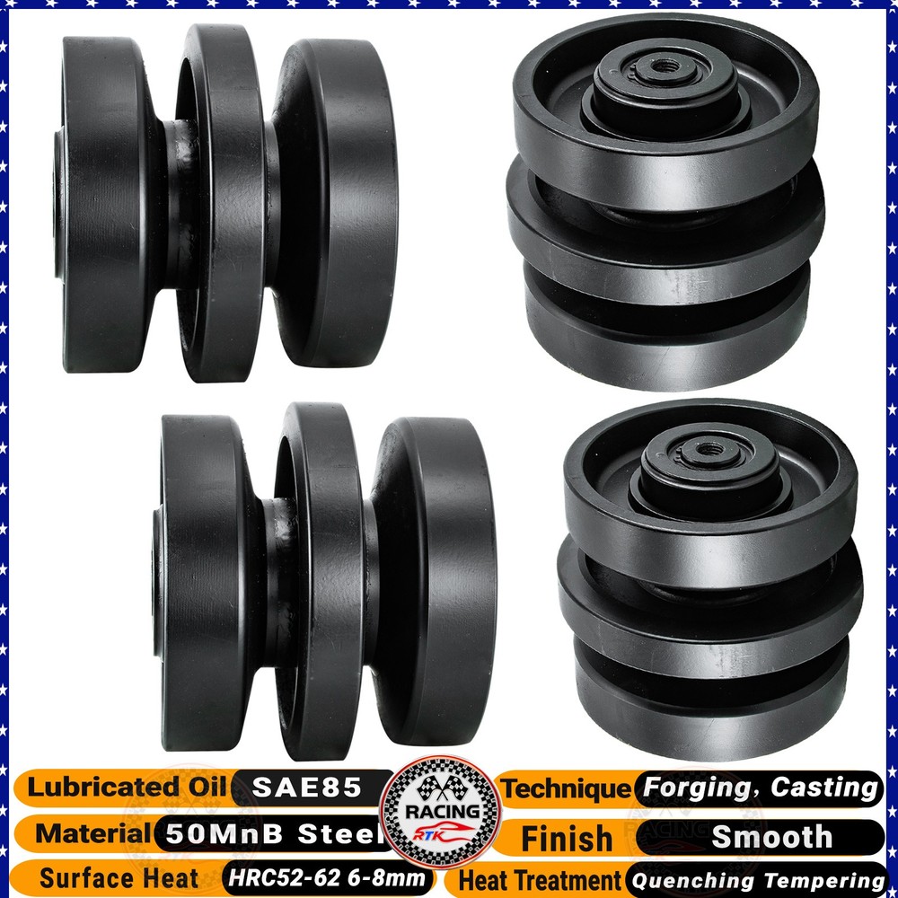4PCS Bottom Roller For Bobcat T140 T190 T200 T320 T300 T750 T590 T630 T650 T770
