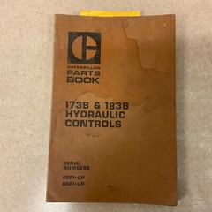 CAT Caterpillar 173B 183B PARTS BOOK MANUAL HYDRAULIC CONTROL D7F D8H sn 59P 60P