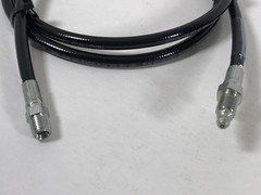 PARKER 1/8″ 3000 PSI REMOTE MOUNT LUBRICATION GREASE HOSE 3/8-24 ZERK NIPPLE 58″