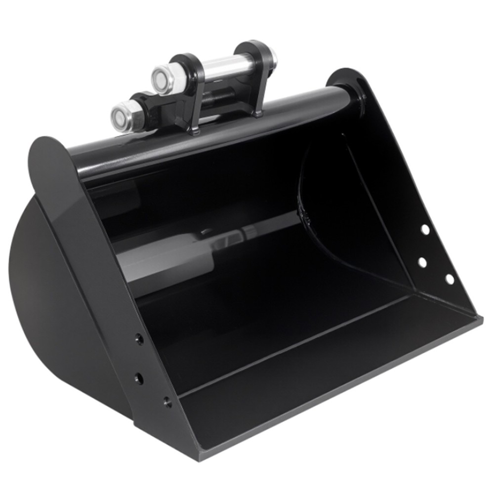 15Gal Flat Tooth Backhoe Bucket w/Pin, Carbon Steel Excavator Attachment for San