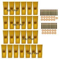 1U3202 Bucket Teeth with Pins 8E6208 Retainers 8E6209 for J200 Series – 25 Pack