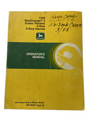 John Deere 7200 MaxEmerge 2 Drawn 4R 6R OMA50301 Operators Manual Book