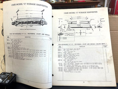 VINTAGE CASE MODEL C FORAGE HARVESTER PARTS CATALOG NO. D250 1952 tractor 120 Pg