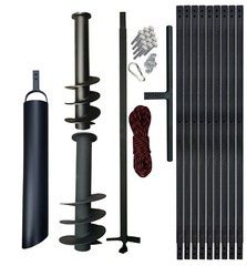 PWSAM HAND WELL AUGER DIY 4-7inch UP TO 55 FT + Flap Bailer