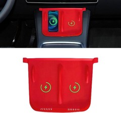 Anti-Slip Silicone Center Console Wireless Charger Mat, Waterproof Phone Pad for
