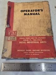 GM Diesel Industrial Units Operator’s Manual (Series 71, 2 Cycle) – 1948