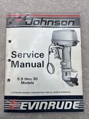 Johnson Evinrude Service Manual 9.9 thru 30 Models 1986 Outboard
