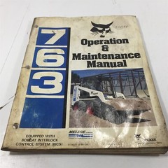 Genuine 1994 Bobcat 763 Operation & Maintenance Manual 6524027