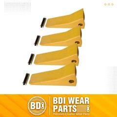 230SP Forged Backhoe Bucket Teeth w TF23P Flexpins for 23 230 Excavators -4 Pack