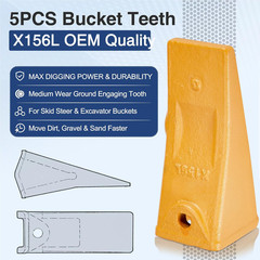 X156L Long Bucket Teeth and 156LPN Long Pins Set for Hensley Style X156 Series