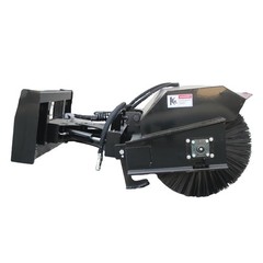Wolverine 72″ 25° Angle Broom Sweeper Hydraulic Skid Steer Loader Attachment