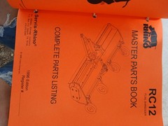 Rhino Parts Catalog Operator Manuals Binder GR60, GR72, GR84, SR166, RC12, E-60