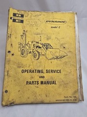 Bucyrus-Erie Dynahoe Model C Operating Service Parts Manual Vintage M3 Book