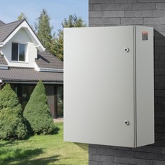 Steel Electrical Box, 27.6 x 19.7 x 9.8 in, Cold Rolled Steel Electrical Enclosu