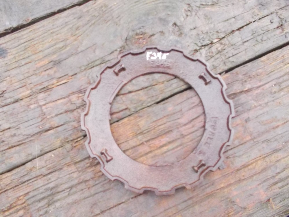 1) USED F345 STEEL CAST IRON Burch Tru Blue Black Hawk PLANTER Seed PLATE F 345
