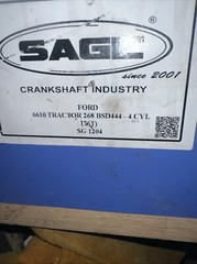 Crankshaft Bsd444 Ford New Holland